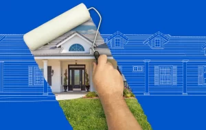 Exterior painting on wood, stucco, and brick surfaces with proper prep and finishes